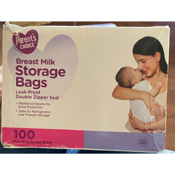 Parent's Choice Breast Milk Storage Bags 100 Count New in Box - Picture 3 of 5